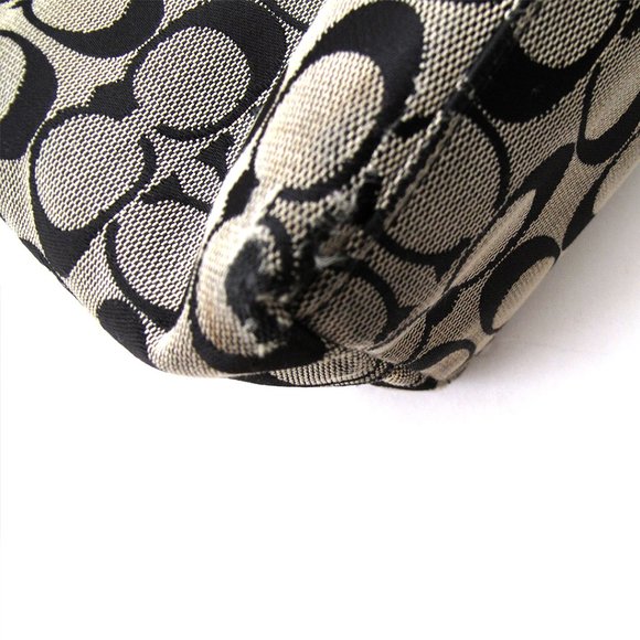 Bag Coach Black and Gray Shoulder monogram pre owned luxury 💖 - Picture 10 of 13